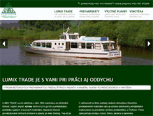 Tablet Screenshot of lumixtrade.sk
